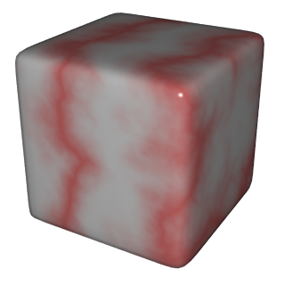Rounded cube marble